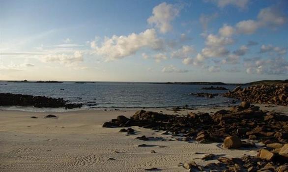Plages et dunes de Landrellec à Pleumeur Bodou sur la Côte de Granit Rose - Stereden, Village de Chalets