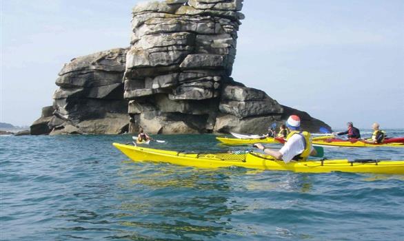 Activités nautiques : kayak de mer (locations à l''île Grande) - Stereden, Village de Chalets