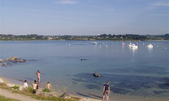 Grandes marées en Bretagne : Pleumeur-Bodou, Landrellec - Stereden, Village de Chalets