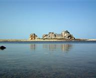 Grandes marées en Bretagne : la maison de Castel Meur, à Plougrescant (prop. privée)