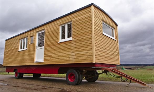 La roulotte avant installation - Stereden, Village de Chalets