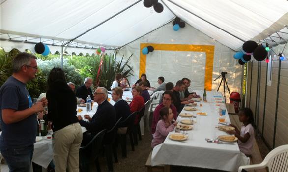 Accueil de groupe : repas sous barnum - Stereden, Village de Chalets