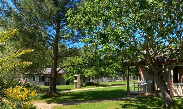 Des espaces barbecues sont aménagés à proximité des chalets - Stereden, Village de Chalets
