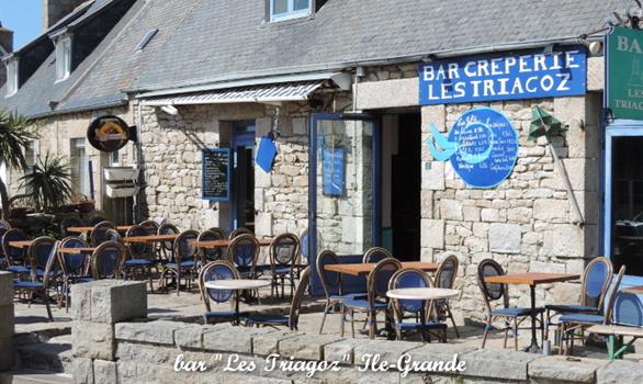 Restaurant à Pleumeur-Bodou : crêperie Les Triagoz, à l'Ile-Grande - Stereden, Village de Chalets