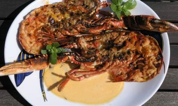 Le fameux homard grillé du Macareux - Stereden, Village de Chalets