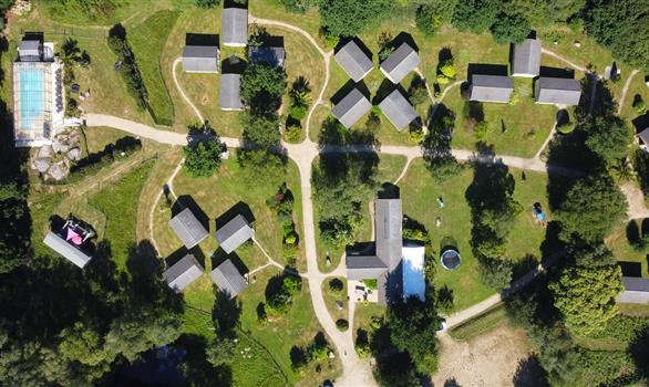 Le parc de Stereden vue par drône en juin 2022 - Stereden, Village de Chalets