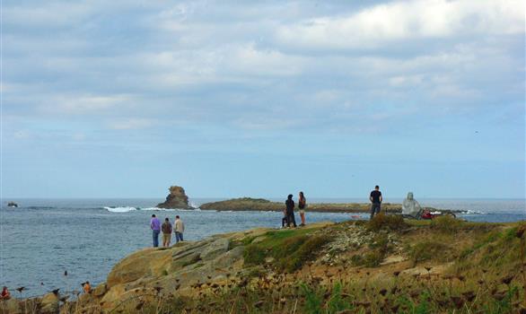 L'Île-Grande, en Pleumeur-Bodou : le "corps de garde" - Stereden, Village de Chalets