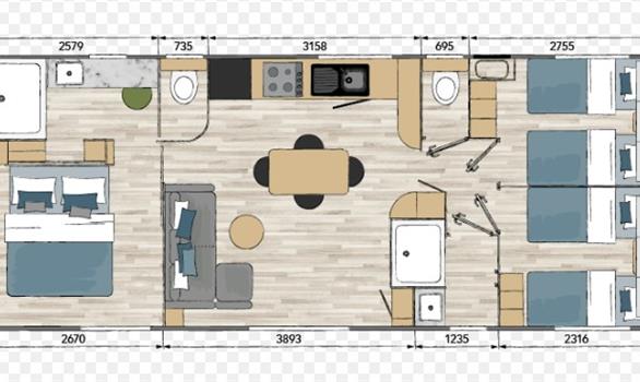 Plan Taos  - Stereden, Village de Chalets